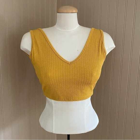 Buffbunny Collection Tops - BuffBunny Mustard Color Crop Top Size Large
